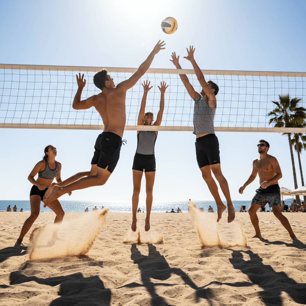 Beach Sport example generated with Nano Banana