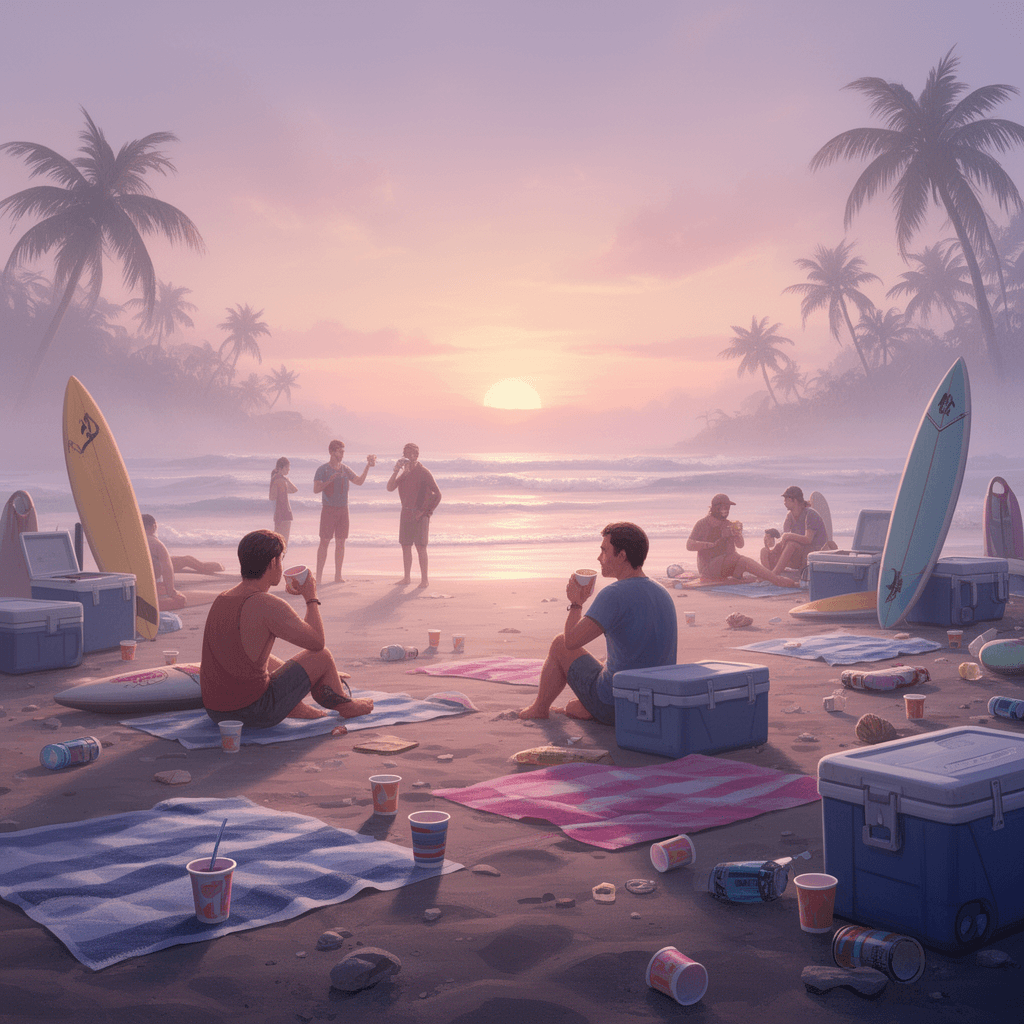 Beach Party example generated with Flux 2