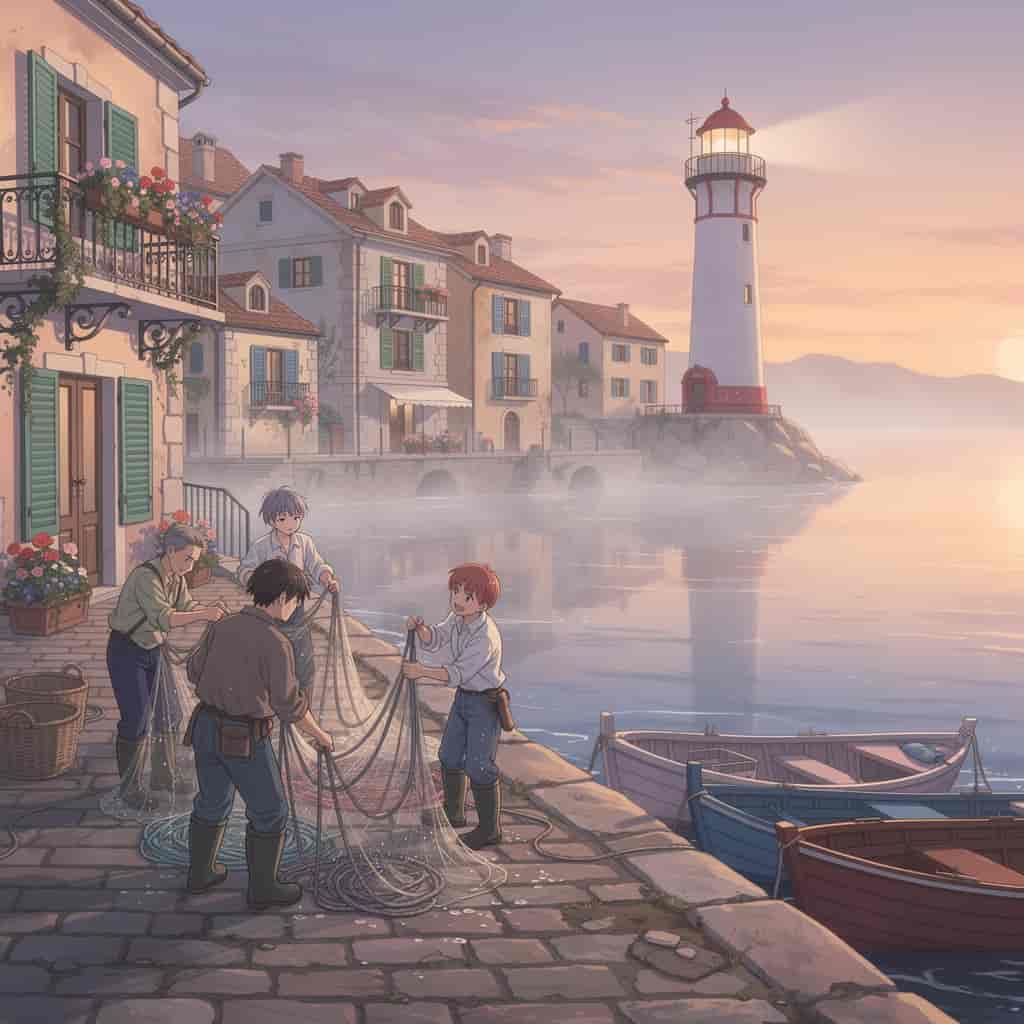 Seaside Town example generated with Flux 2 Pro