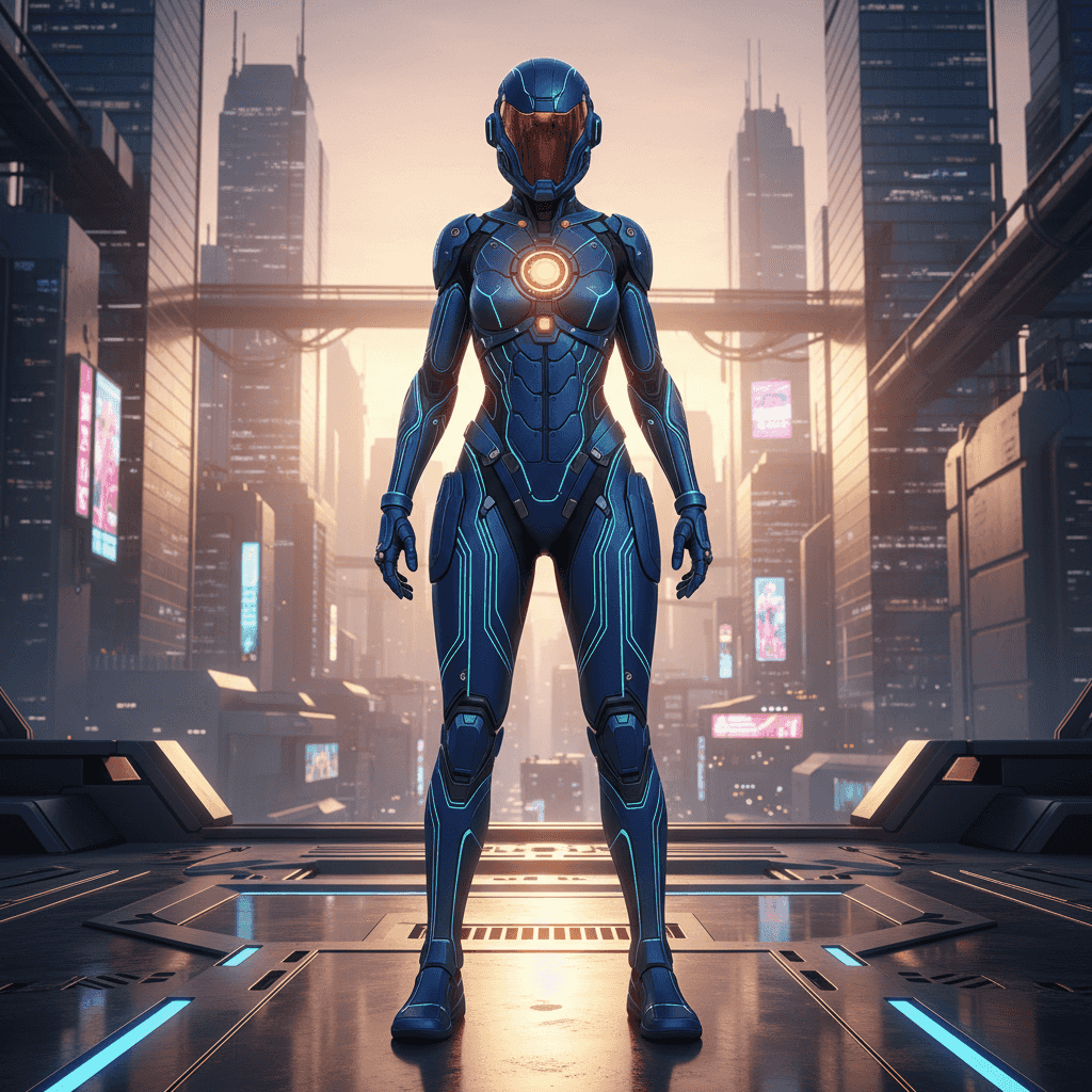 Tech Armor example generated with Nano Banana