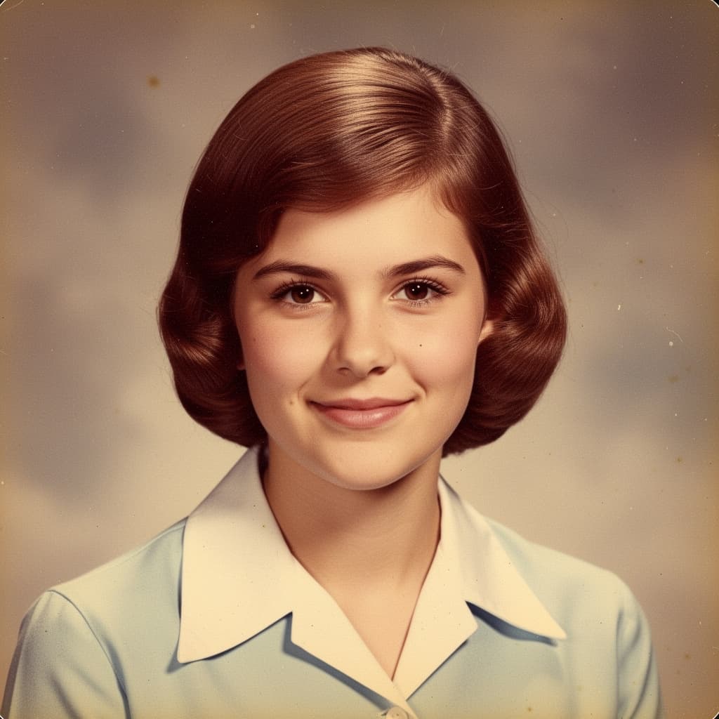 Vintage Yearbook example generated with Flux 2 Flex