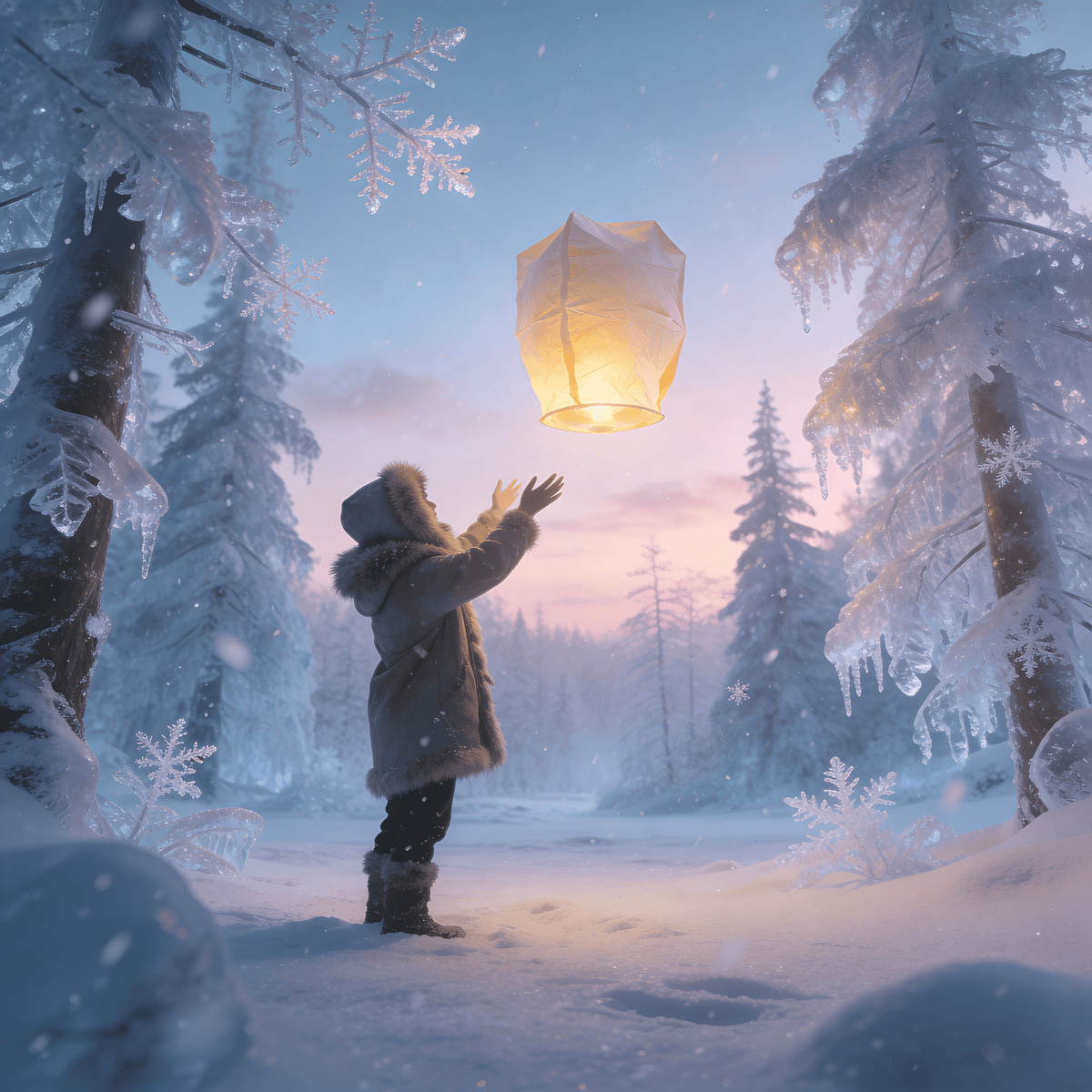 Winter Wonderland example generated with ByteDance SeeDream v4.5