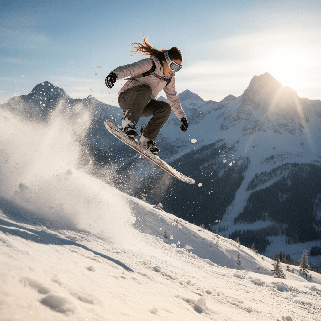 Snowboarding example generated with Flux 2