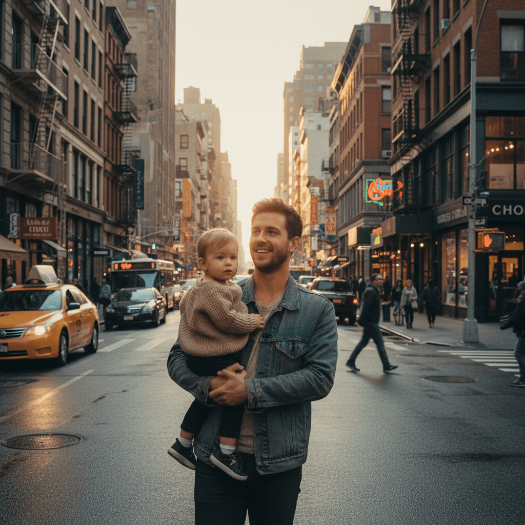 Urban Life example generated with Nano Banana