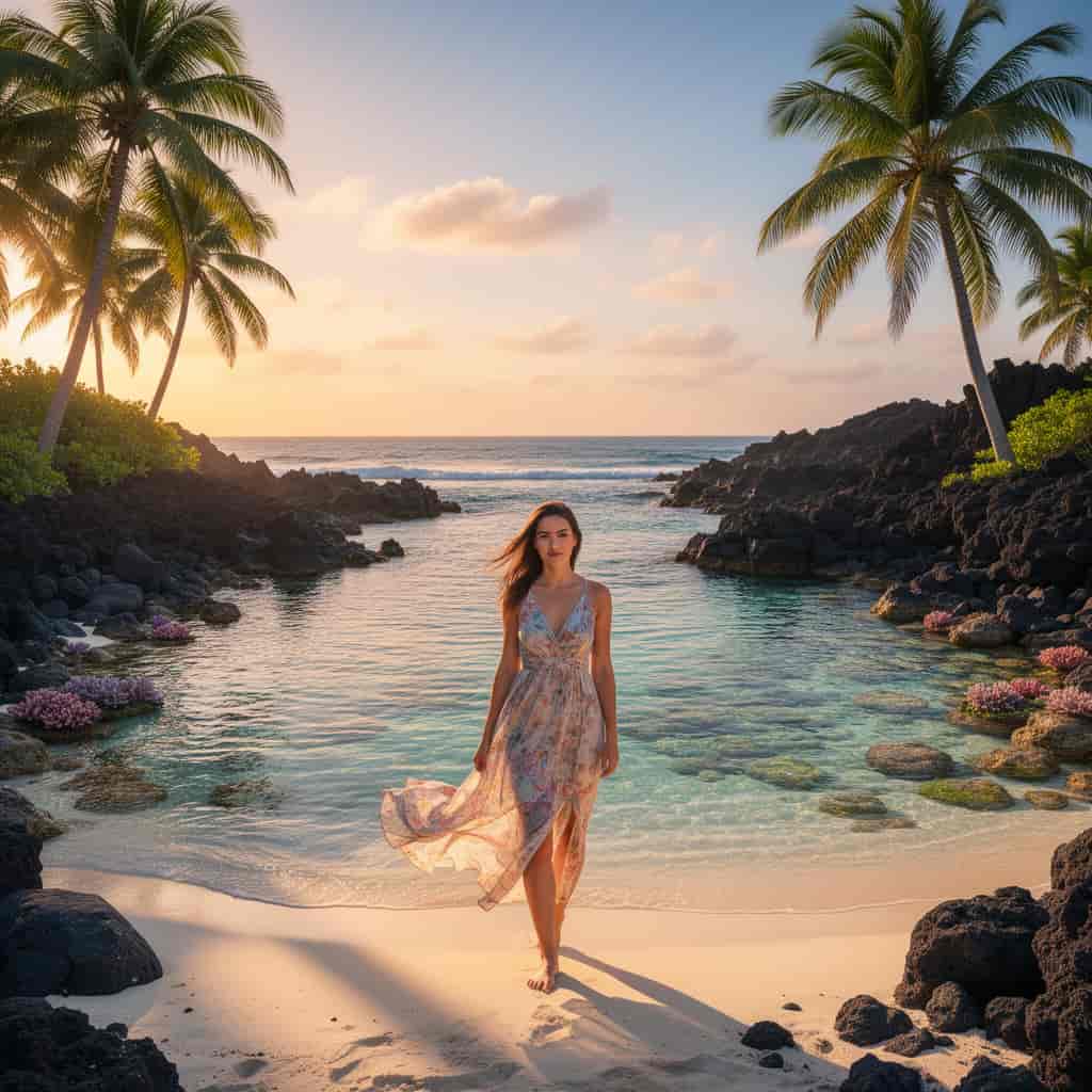 Island Paradise example generated with Flux 2 Flex