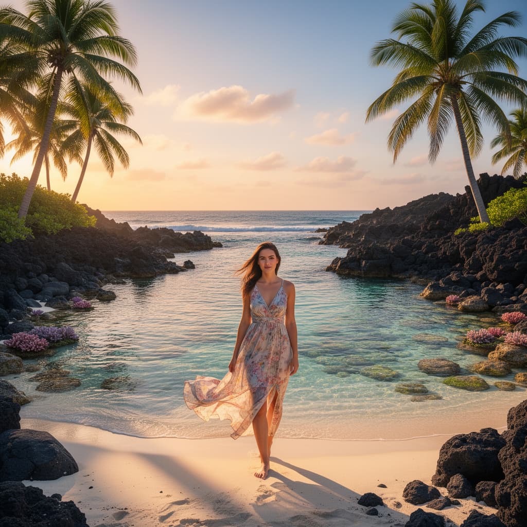 Island Paradise example generated with Flux 2 Flex