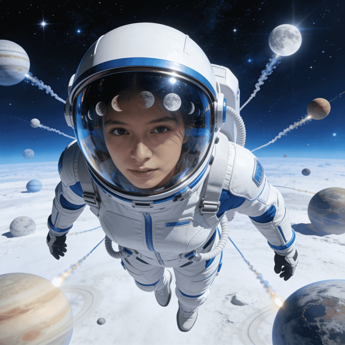 Space Explorer example generated with ByteDance SeeDream v4.5