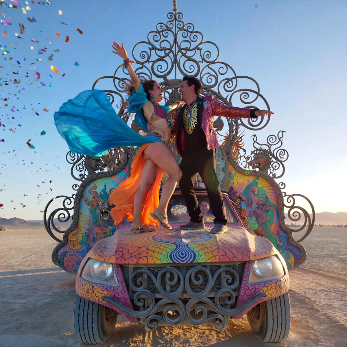 Art Car Party example generated with ImagineArt 1.5