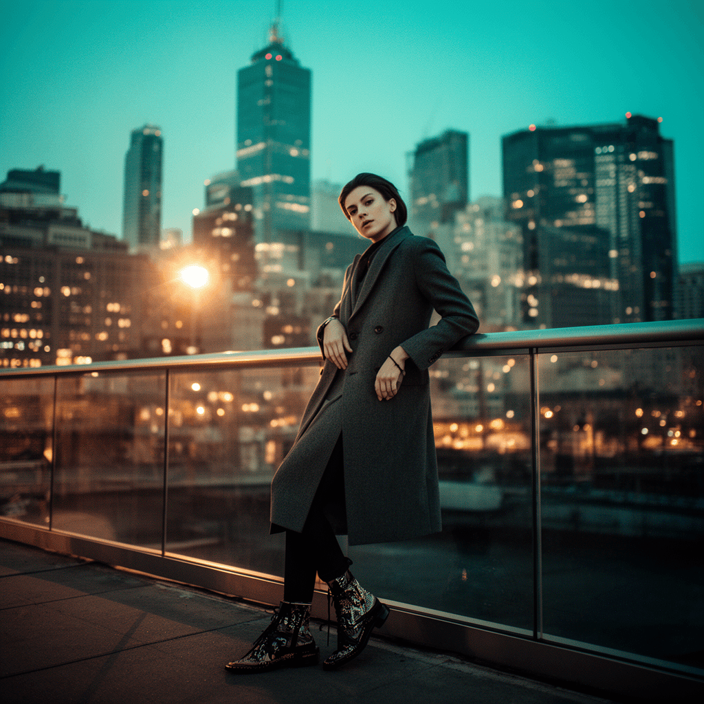 City Skyline example generated with Flux 2