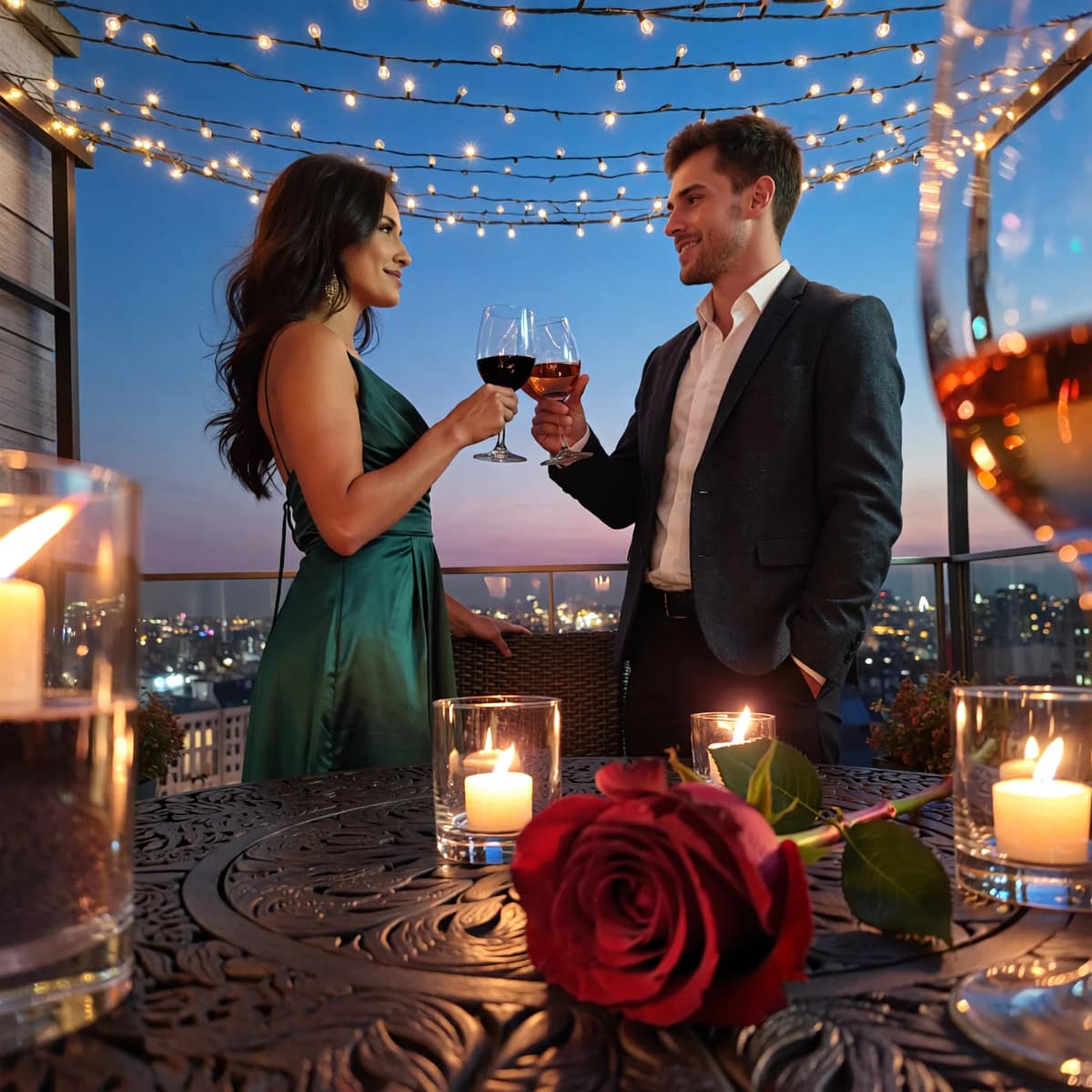 Romantic Dinner example generated with ImagineArt 1.5