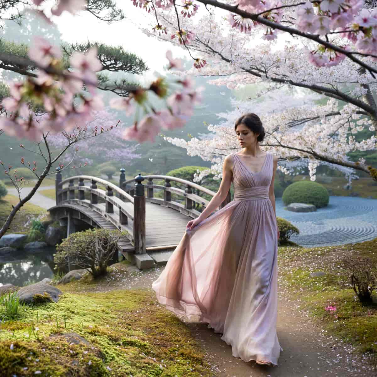 Sakura Garden example generated with ImagineArt 1.5
