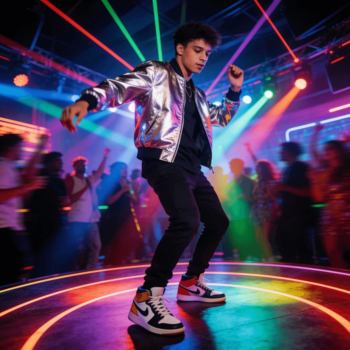 Dance Floor example generated with ByteDance SeeDream v4.5