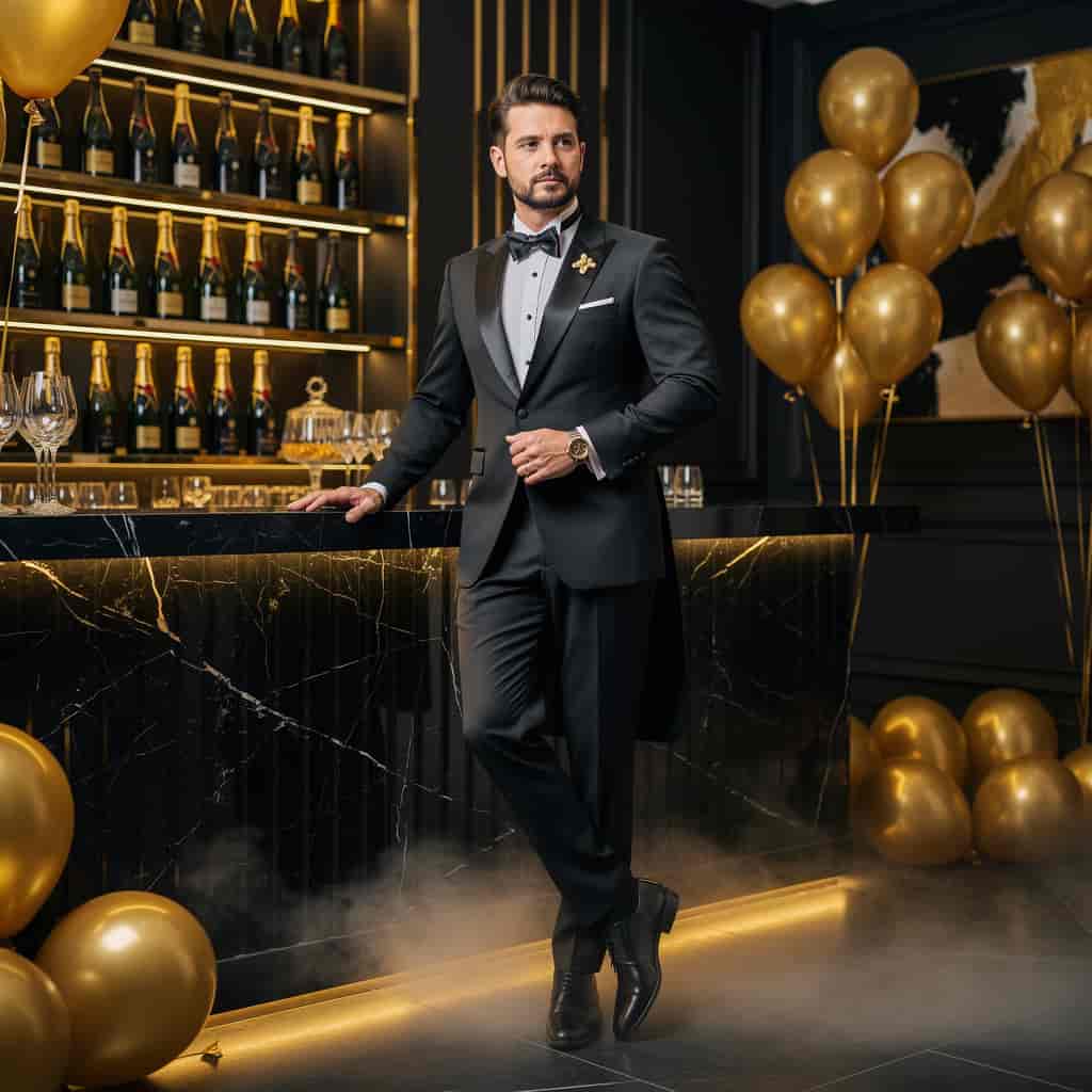 Gold & Black example generated with Flux 2 Pro