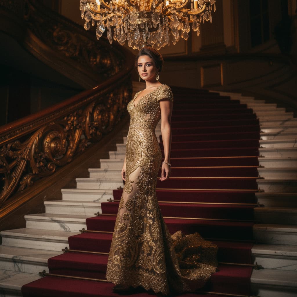 Gilded Glamour example generated with Flux 2 Pro