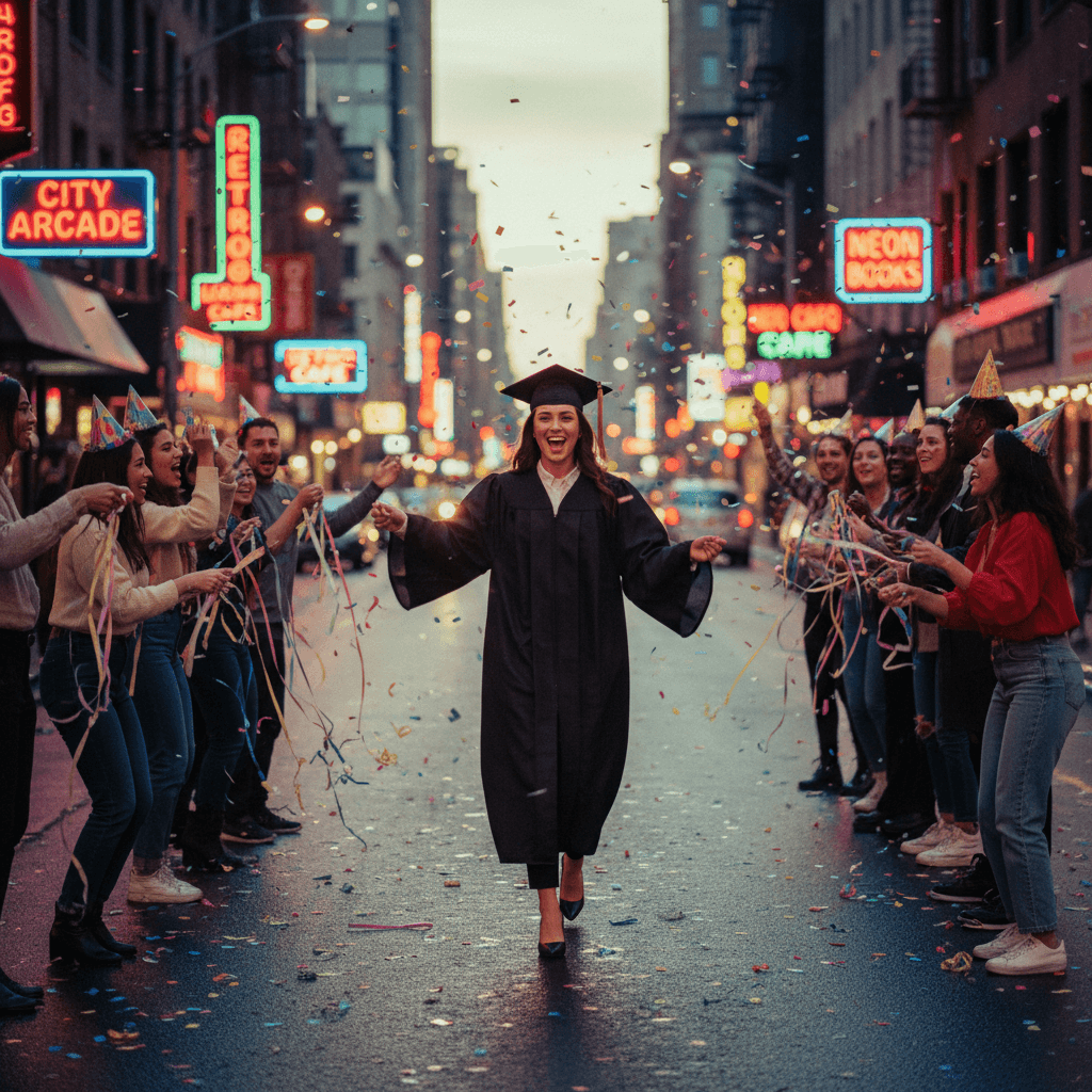 Celebration example generated with Nano Banana