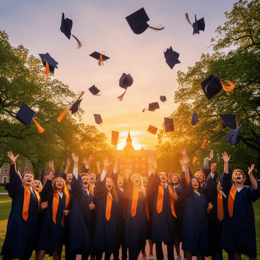 Graduation example generated with Flux 2