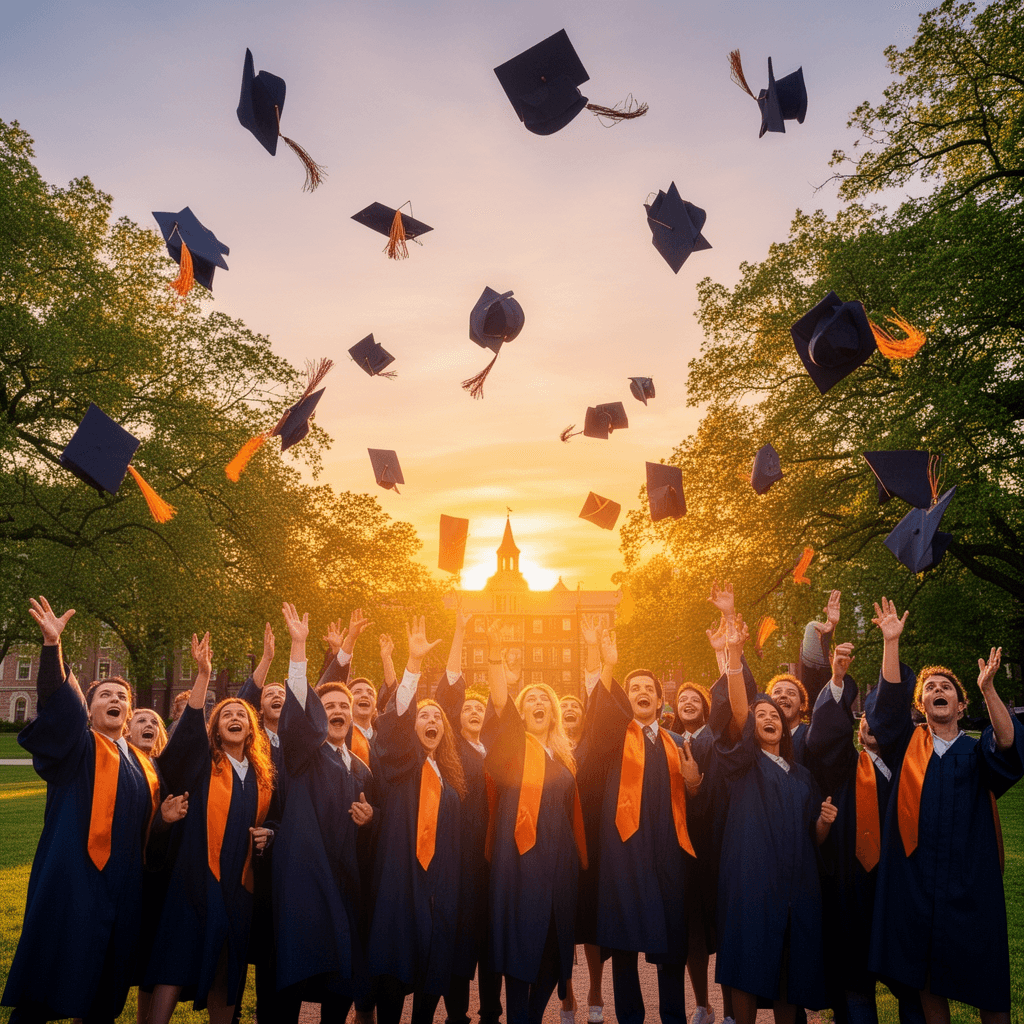 Graduation example generated with Flux 2