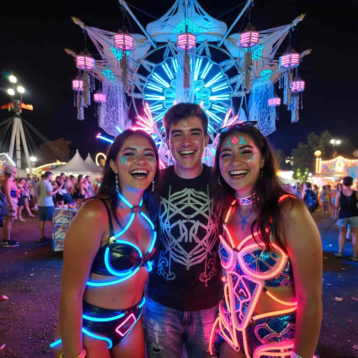 Neon Night example generated with ImagineArt 1.5