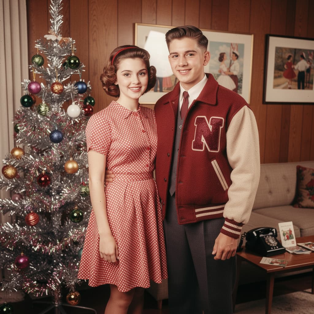 1950s Christmas example generated with Flux 2 Pro
