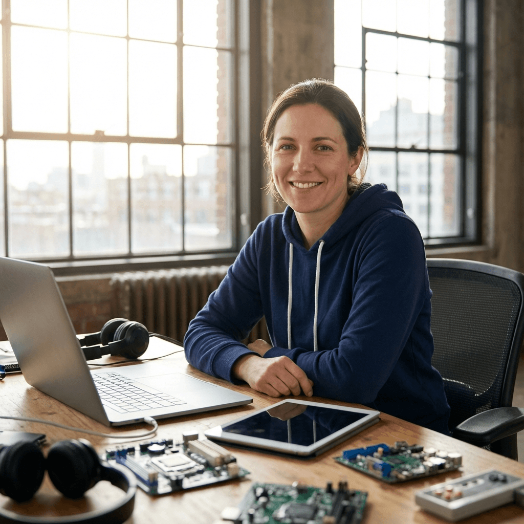 Tech Professional headshot generated with Nano Banana Pro