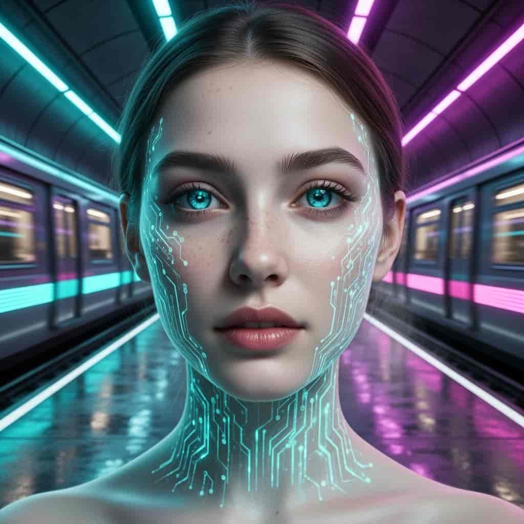 Futuristic Cyborg example generated with Flux 2 Flex