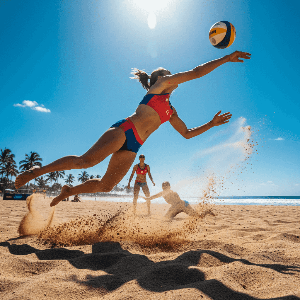 Beach Sport example generated with Nano Banana