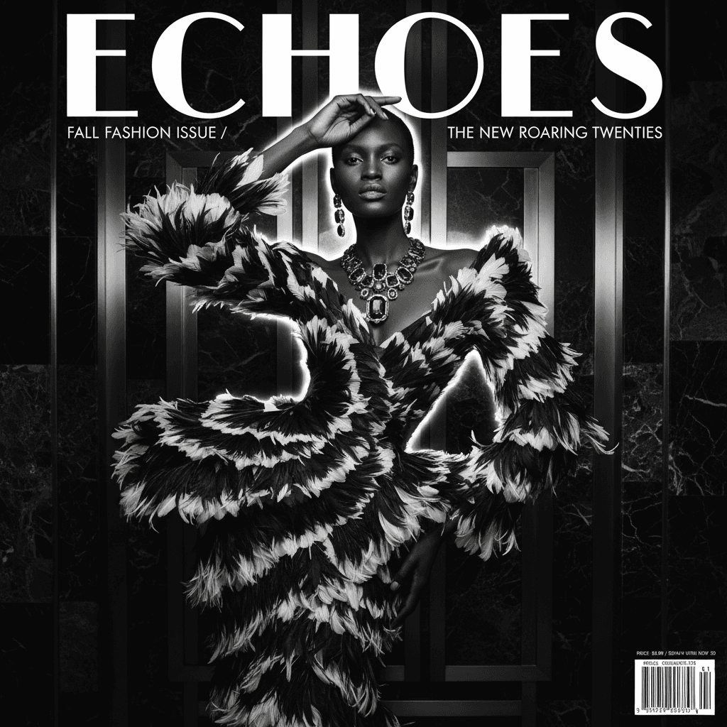 High-End Fashion example generated with Nano Banana