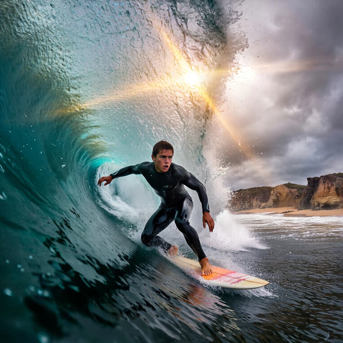 Surfing example generated with ImagineArt 1.5