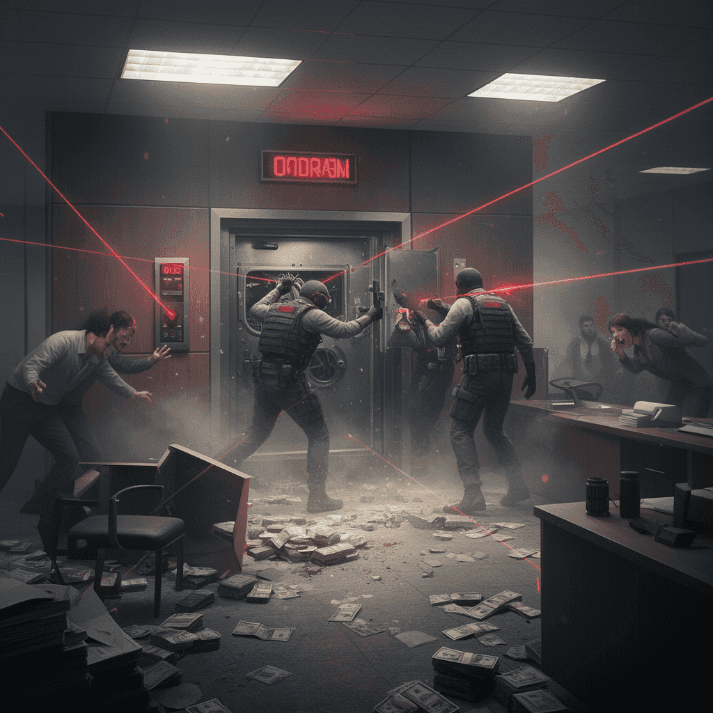 Heist Scene example generated with Flux 2