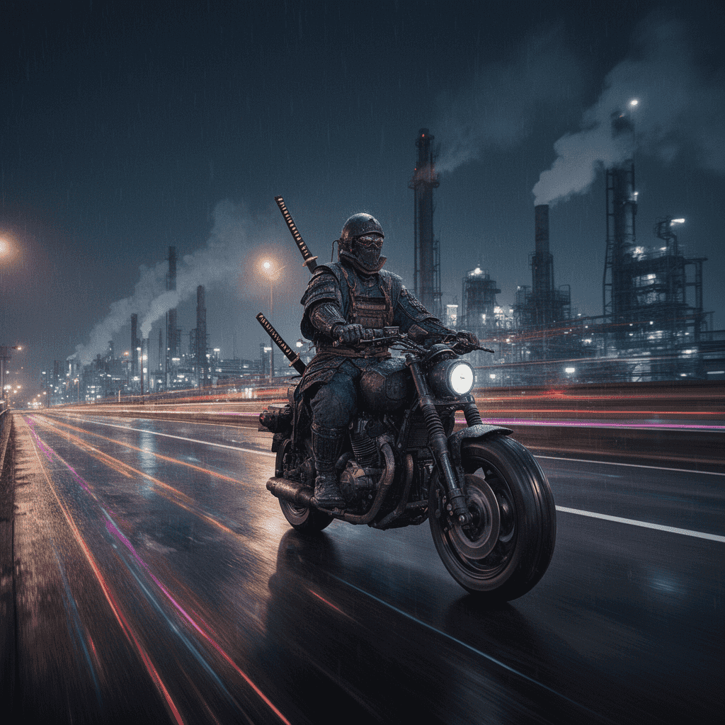 Street Samurai example generated with Flux 2