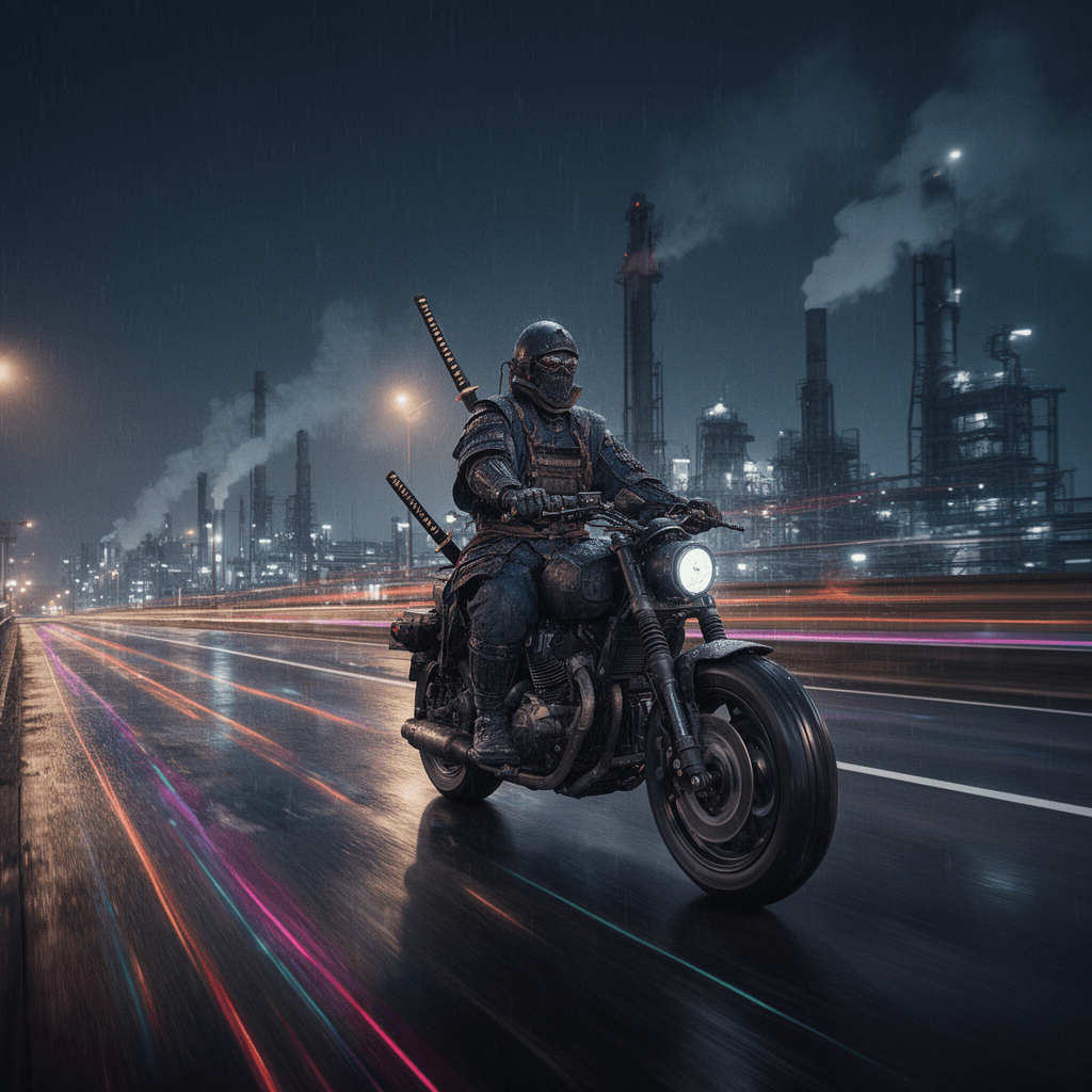 Street Samurai example generated with Flux 2