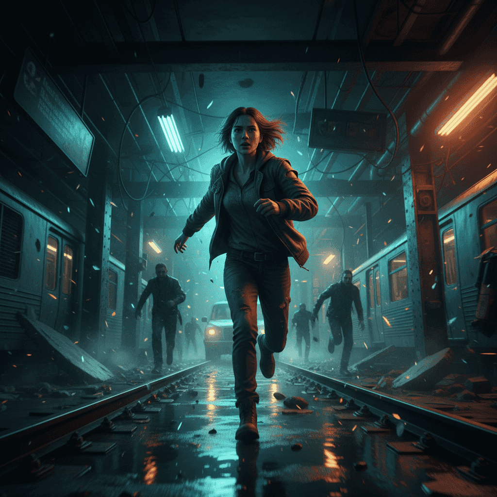 Horde Chase example generated with Nano Banana