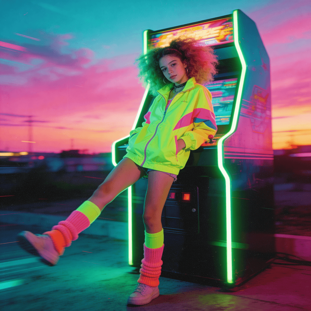 80s Retro example generated with ByteDance SeeDream v4.5