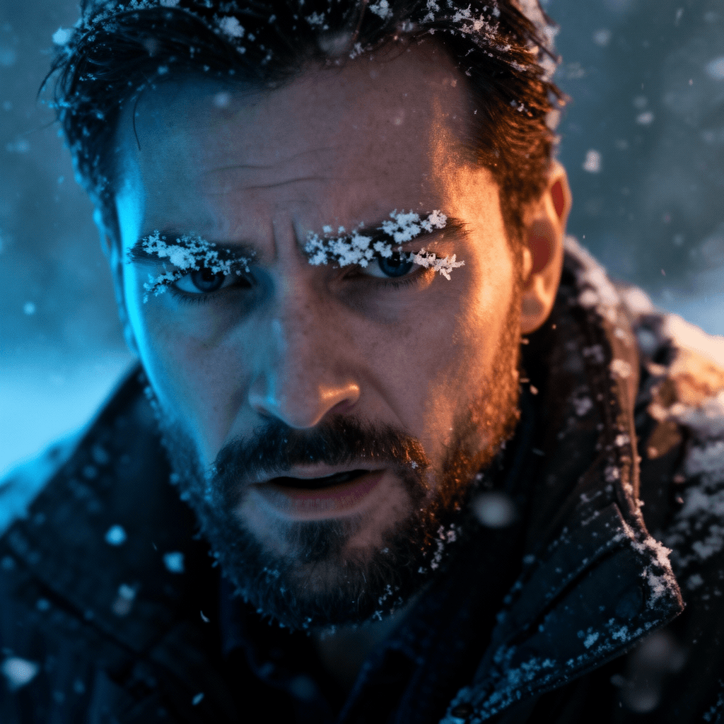 Cinematic Blizzard example generated with Flux 2