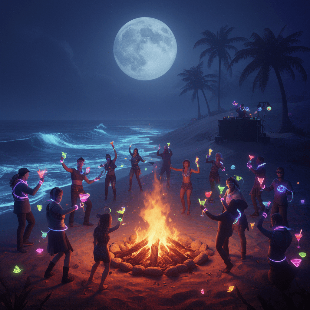 Beach Party example generated with Flux 2