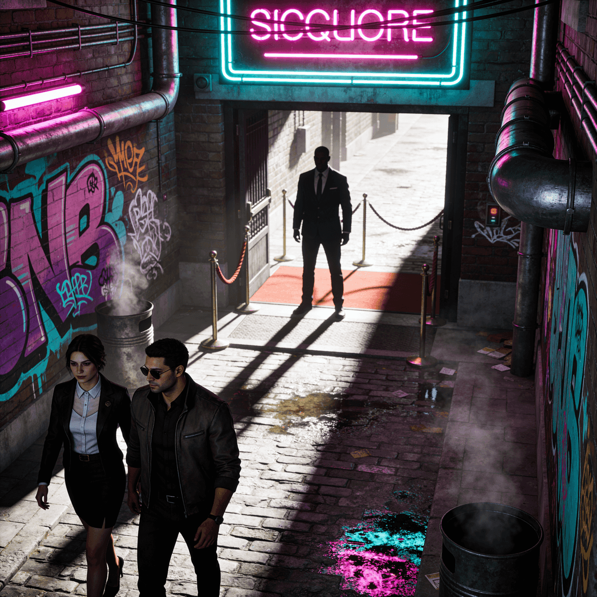 Vice City Nightlife example generated with ByteDance SeeDream v4.5