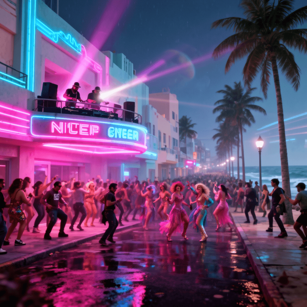 Vice City Nightlife example generated with Flux 2