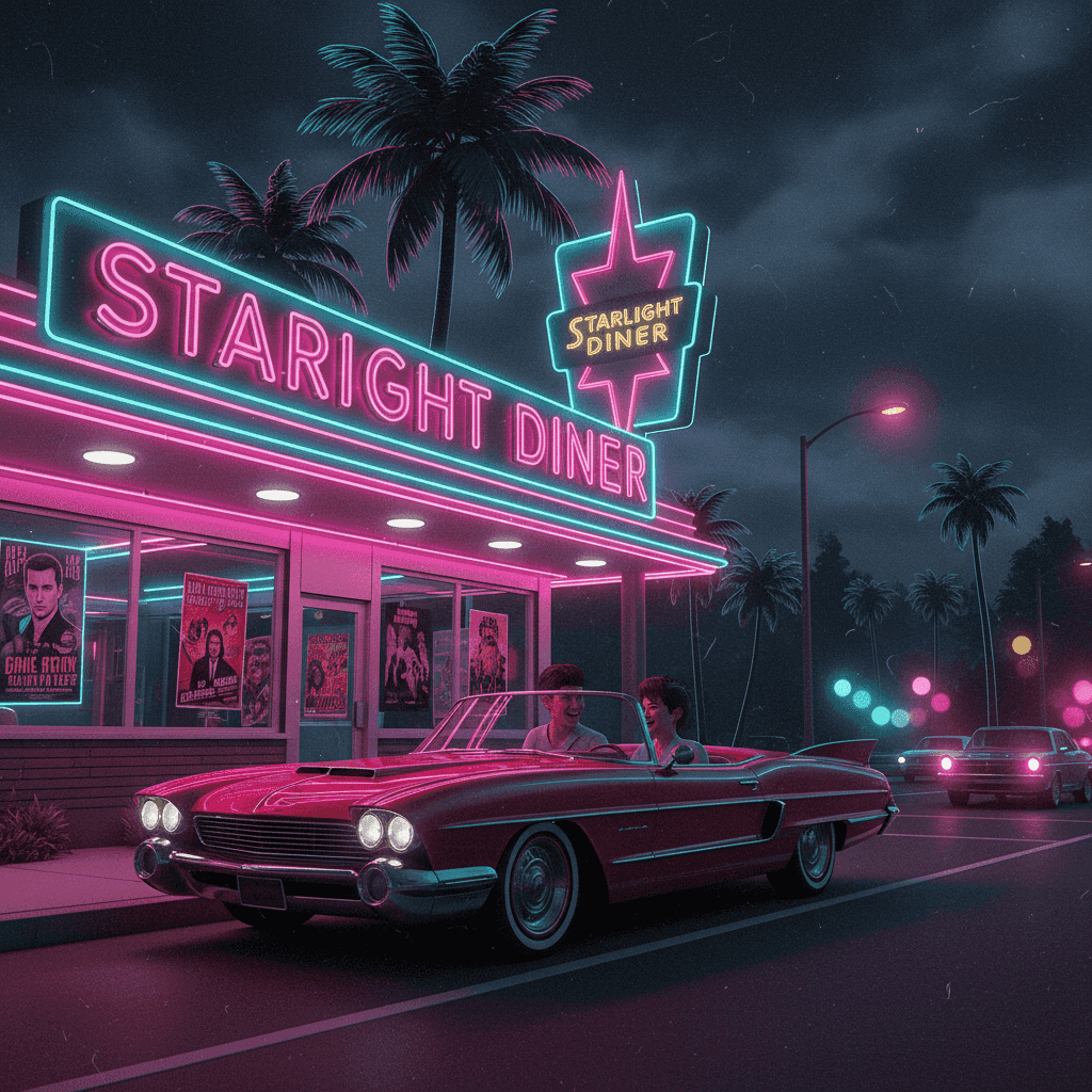 Vice City Neon example generated with Nano Banana
