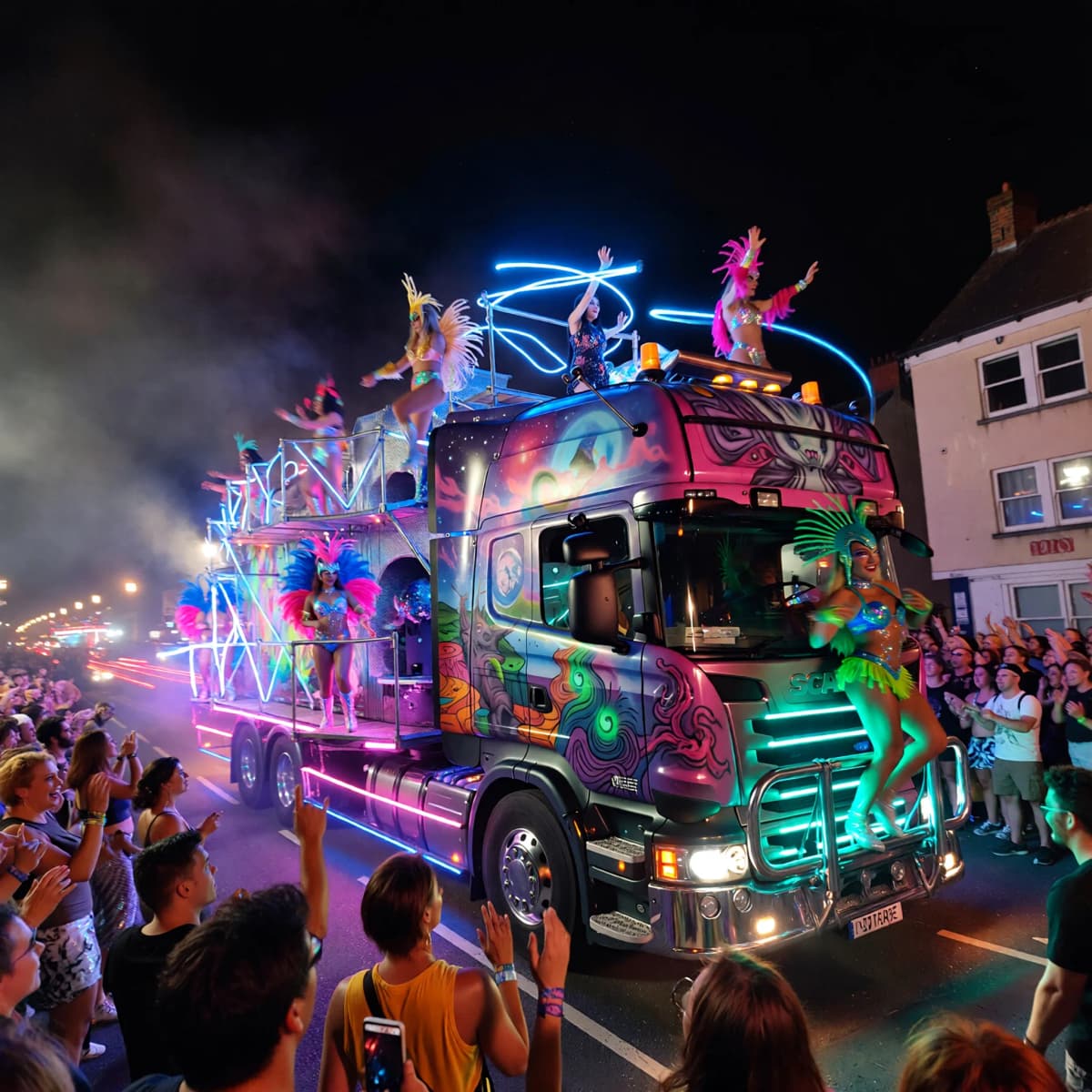 Art Car Party example generated with ImagineArt 1.5