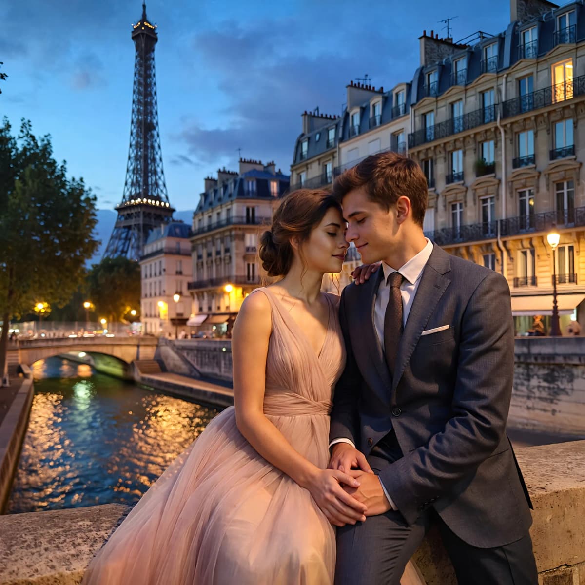 City of Love example generated with ImagineArt 1.5