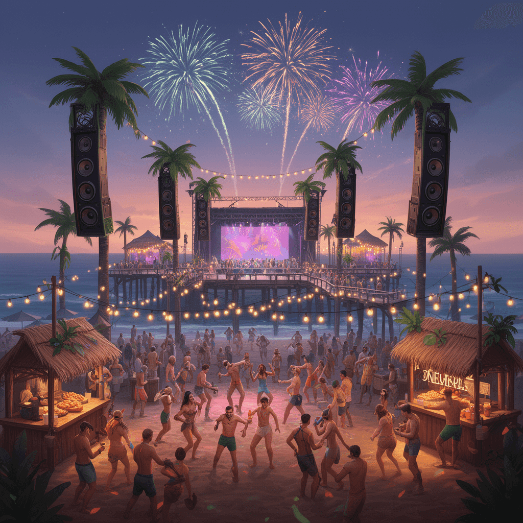 Beach Party example generated with Flux 2