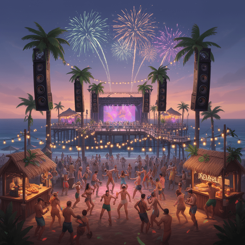 Beach Party example generated with Flux 2