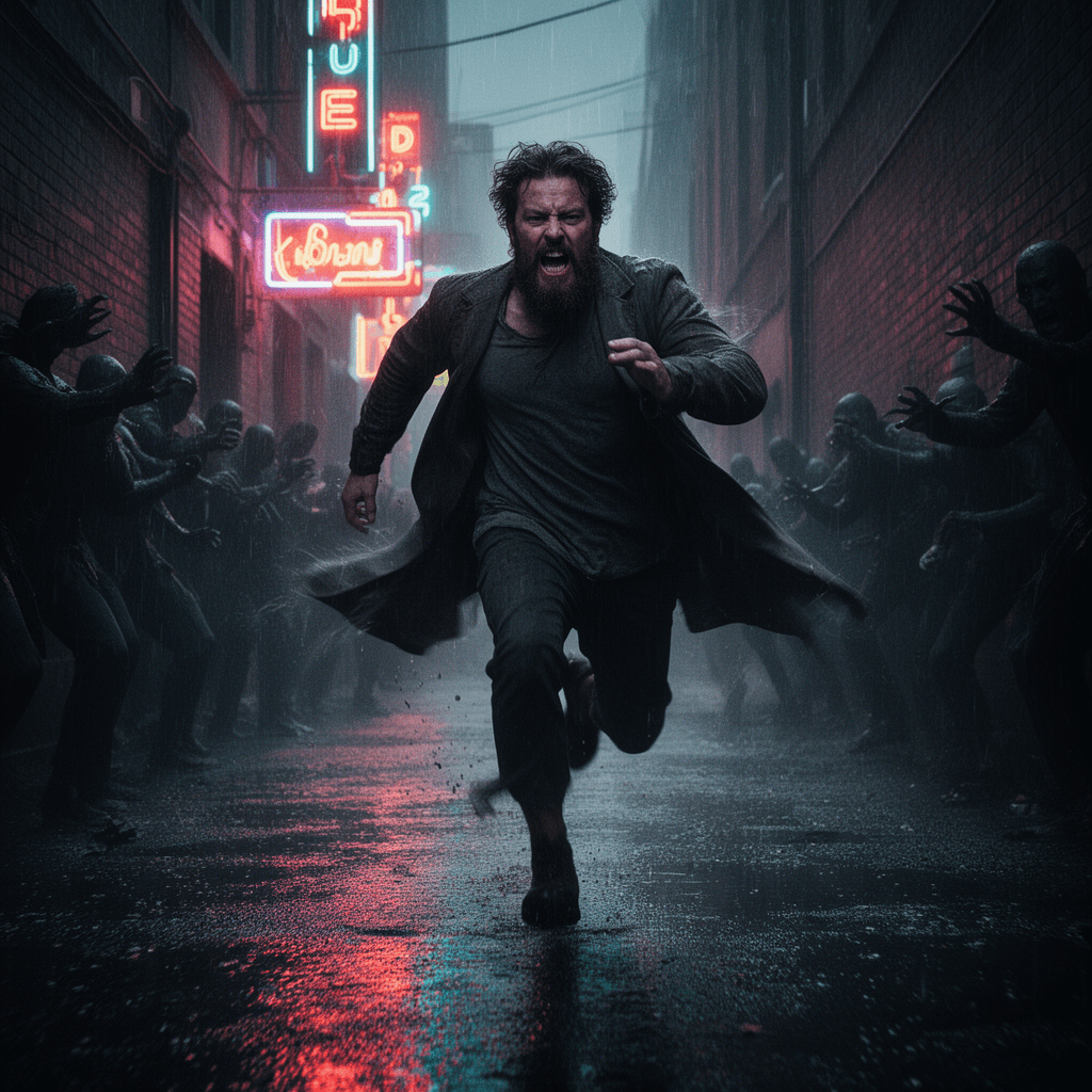 Horde Chase example generated with Flux 2