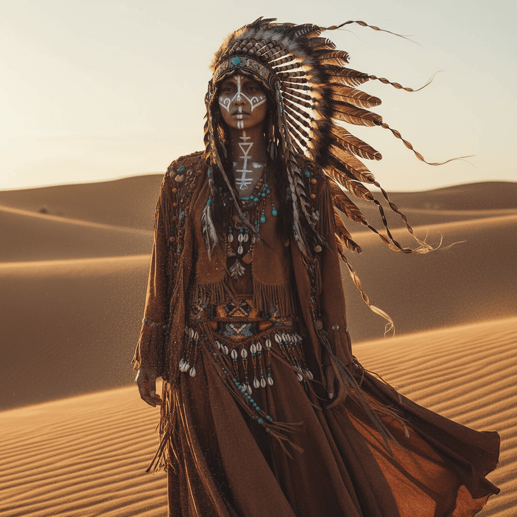 Desert Tribal example generated with Nano Banana