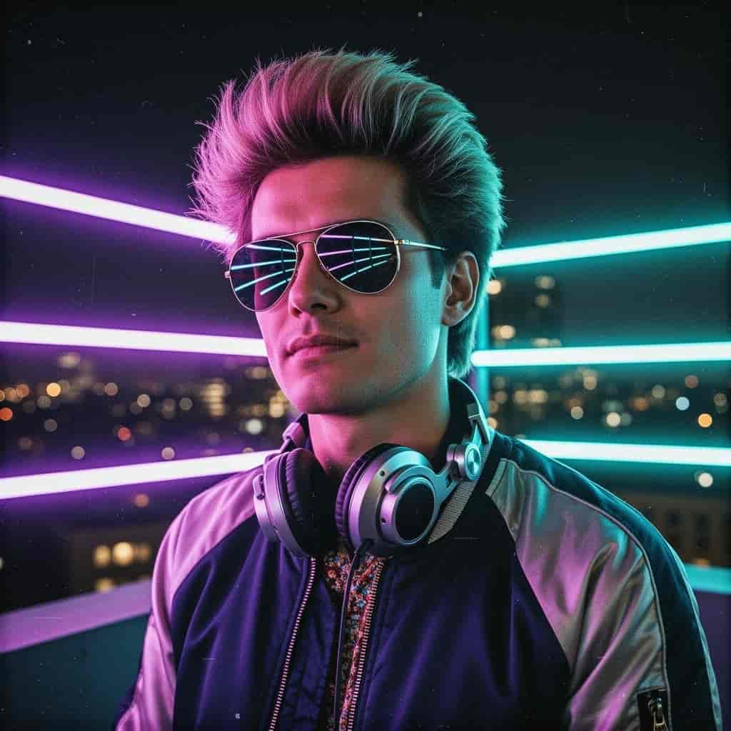 Synthwave example generated with Flux 2 Flex