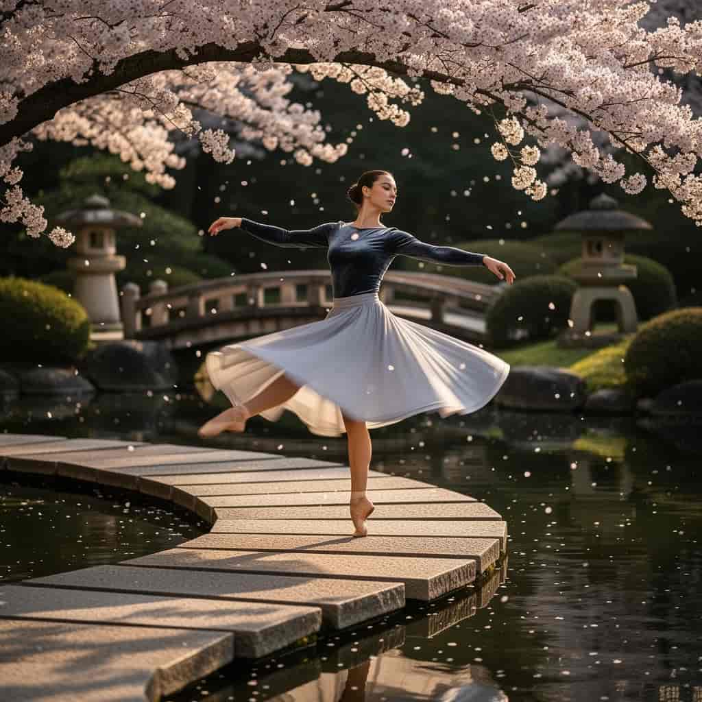 Sakura Garden example generated with Flux 2 Flex