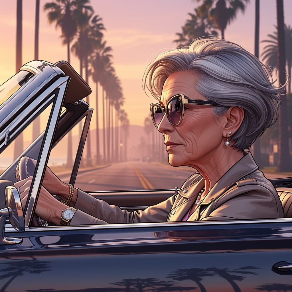 Ocean Drive example generated with Flux 2 Flex