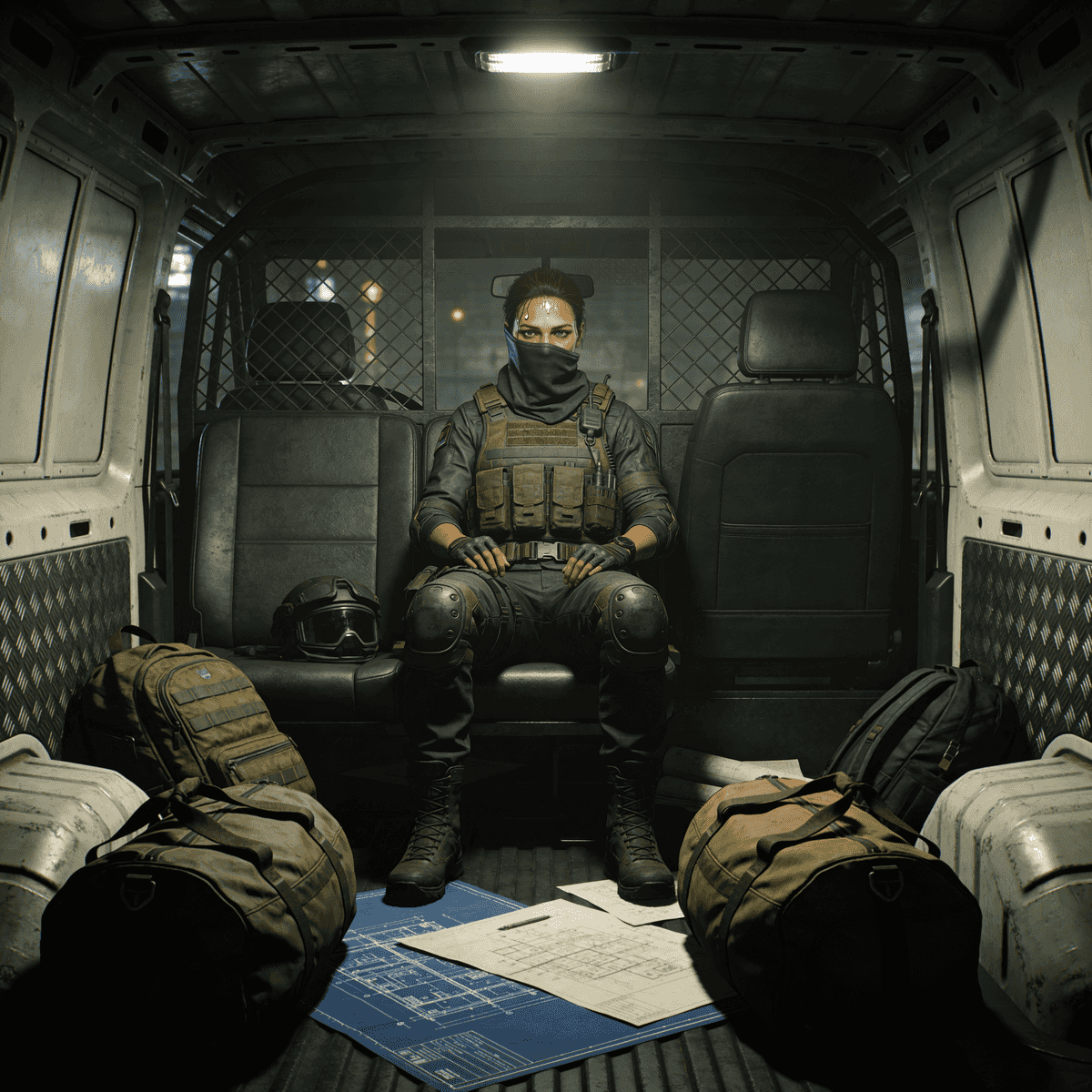 Heist Scene example generated with ByteDance SeeDream v4.5