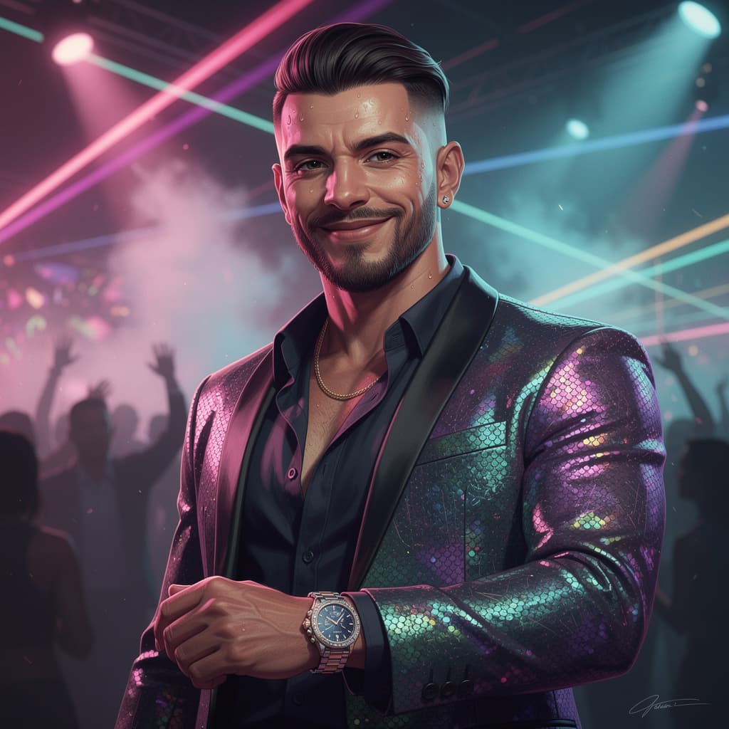 Vice City Nightlife example generated with Flux 2 Pro