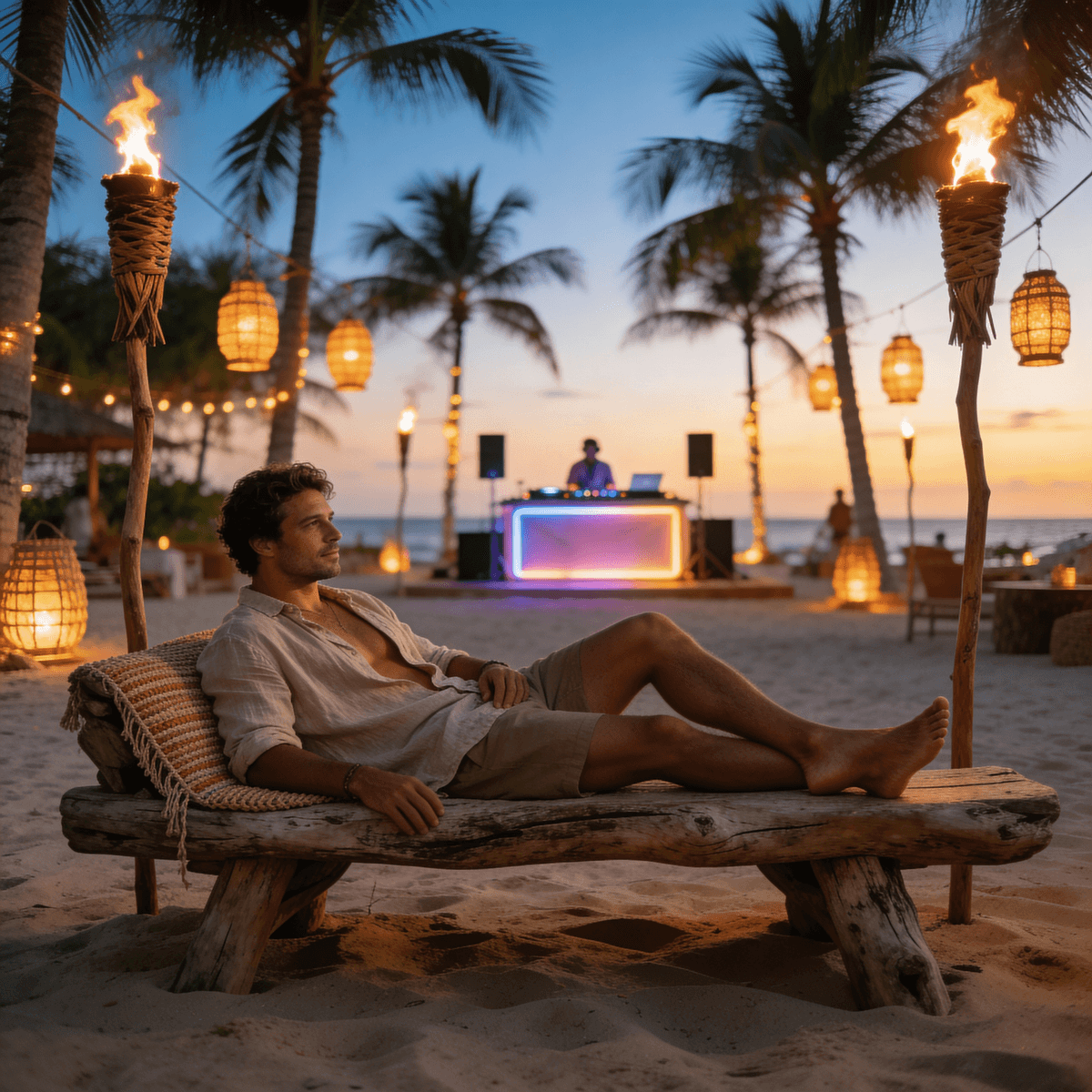 Beach Club example generated with ByteDance SeeDream v4.5